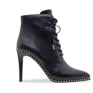 BCBGENERATION, Haxah Studded Lace-Up Booties, size 7.5, never worn